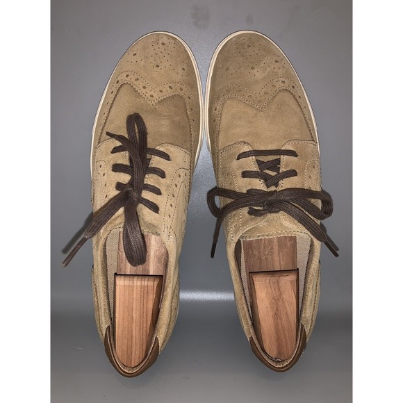 Cole Haan 4.Zerogrand Suede Tan Wingtip Oxford Casual Shoes Men 9.5 M C13804 main image 7